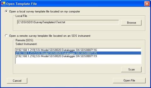 Open Template File